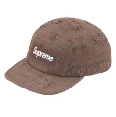 Supreme Lasered Denim Camp Cap "Brown"