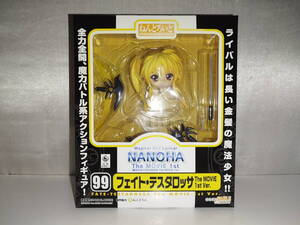 中古品/欠品有り 魔法少女リリカルなのは ねんどろいど フェイト・テスタロッサ The MOVIE 1st Ver. 99 欠品パーツ多数