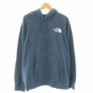 ザノースフェイス THE NORTH FACE M RED BOX PULLOVER HOODIE Mレッドボックスプルオーバーパーカー スウェット 長袖 ロゴ L 青 ブルー