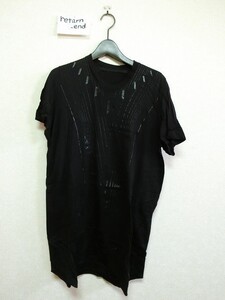 JULIUS 希少品 Tシャツ カットソー ブラック #497CPM58 ユリウス