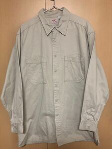 levis リーバイス dry goods 長袖シャツ ワークシャツ Ｌ　90s 80s