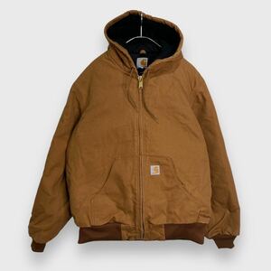 送料無料☆carhartt☆USA☆カーハート☆アクティブジャケット☆ダック☆ブラウン☆M