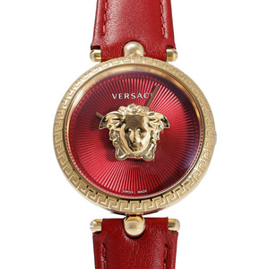 ヴェルサーチ Versace パラッツォ エンパイア VECQ00418 レッド文字盤 新品 腕時計 レディース