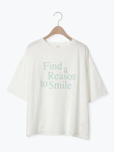 サマンサモスモス　【シルケットバイオ】ゆるTシャツ　白系　着用回数少なめ