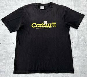 Carhartt ビッグロゴ デカロゴ ブラック 半袖 Tシャツ カーハート　　ワーク SOCAL アメカジ ストリート ガレージ クルーネック 玉9561