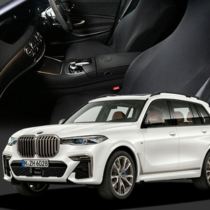 冬超得500円 レザーシート 傷 汚れ シワ シートカバー キックガード フィット 洗濯 BMW X7 xDrive35d Design 01