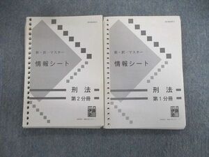 VT01-021 伊藤塾 司法書士 新・択一マスター 情報シート 刑法 第1/2分冊 計2冊 30S4B