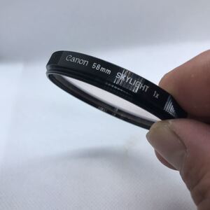 【送料無料】Canon キヤノン SKYLIGHT 1ｘ 02　58mm レンズフィルター