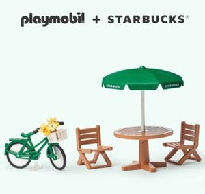 [海外限定] 国内発送★playmobil プレイモービル スタバ Starbucks 2024年バージョン ファニチャーセット71787