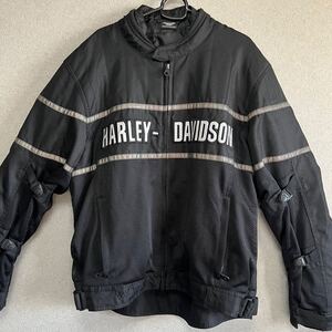 HARLEY-DAVIDSON メッシュジャケット ブラック バイクウェア バイク ライディングジャケット ジャケット ブラック