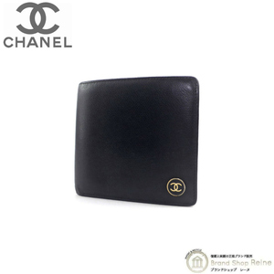 シャネル （CHANEL） ココボタン 二つ折り 財布 ブラック メンズ ヴィンテージ（中古）