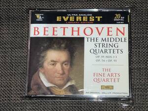 送料込み THE FINE ARTS QUARTET / BEETHOVEN：THE MIDDLE STRING QUARTETS. OP.59. NOS. 1-3/OPP. 74. 95 即決