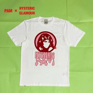 【希少】PAM×HYSTERIC GLAMOUR　コラボTシャツ　ヒスガール　パム　ヒステリックグラマー　ユニセックス　クルーネック　ブランドロゴ