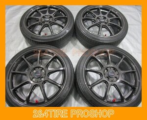 アクアなど★CROSS SPEED RS-9ホイール 7J +47 4H PCD100★20年製 コンチネンタル Conti sport Contact 5 195/45R17[WG769]