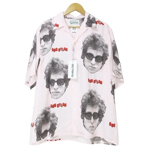 未使用品 ワコマリア タグ付き 22SS BOB DYLAN HAWAIIAN SHIRT アロハシャツ 半袖 BOBDYLAN-WM-HI01 オープンカラー GUILTY PARTIES