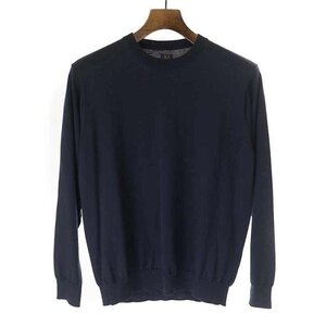 BATONER バトナー 21AW SUPERIOR MERINO CREW NECK メリノウールクルーネックニットセーター ネイビー サイズ:0 レディース IT19O49LXH9F