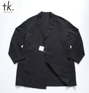 未使用【tk.タケオキクチ 】RITA 360度 ストレッチ チェスタージャコット S ブラック 1710-82400 定価¥17,600 ジャケット コート