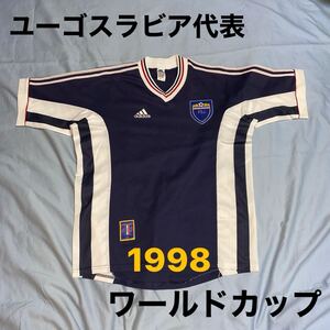 サッカー ユーゴスラビア代表 1998 フランス ワールドカップ レプリカユニフォーム adidas USサイズM