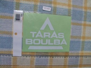 TARAS BOULBA(タラスブルバ)/白文字抜き/ステッカー/シール/ ※ ヤフーショッピングストア/レア物商会・健美堂でも大量出品中！