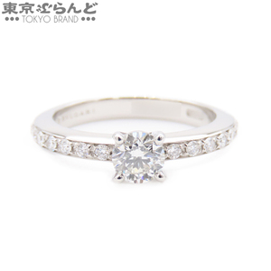 101751333 ブルガリ BVLGARI グリフ ソリテール リング プラチナ Pt950 ダイヤモンド 0.40ct H VVS 8号相当 指輪 レディース 仕上済