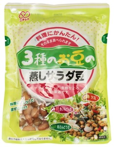 蒸しサラダ豆 85g 3種のお豆 ニチレト 国産 国内産 北海道産大豆使用 赤豌豆 青豌豆 日本レトルトフーズ 大豆水煮 蒸し豆