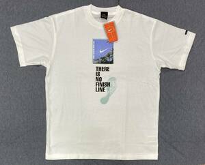 希少 デッド 90s~ NIKE THE ROAD NEVER ENDS THERE IS NO FINISH LINE Tシャツ L DRI FIT