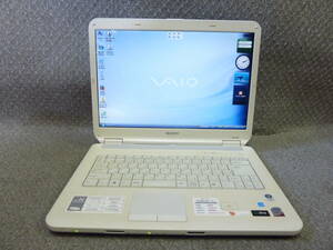 ★Windows XP,Vistaリカバリ,7 OS選択可 ノートPC Sony VAIO VGN-NS50B ★ Core 2Duo P8400/メモリ2GB/250GB/DVDRW/無線/便利なソフト/2149