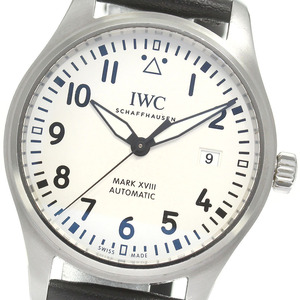 IWC IWC SCHAFFHAUSEN IW327002 パイロットウォッチ マークXVIII デイト 自動巻き メンズ 保証書付き_823414