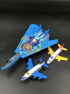 1011-05◆戦闘機 航空機 レトロ玩具 3点 ブリキ プラスチック F-14 TOMCAT ,BOEING ボーイング 飛行機 ジャンク