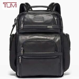 1円〜【新品未使用】定価115,500円- トゥミ TUMI リュックサック　バッグパック 9603578DL3 オールレザー ブラック　黒色　