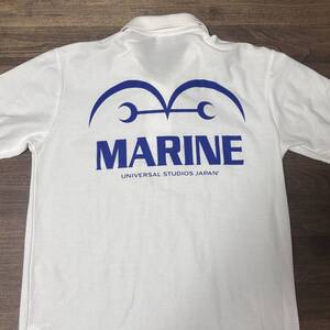 ☆USJ限定 ワンピース ONEPIECE 海軍 ポロシャツ Marine shirt 海賊王