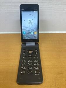 I033【中古】京セラ 携帯電話 GRATINA au KYF39 ブラック 　(カメラあり)　本体のみ