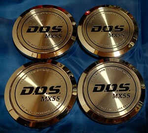 BADX バドックス D.O.S MX55 アルミホイール用 センターキャップ ハブ径75mm 直径79mm 4個 中古品 ハイエース キャラバンなど