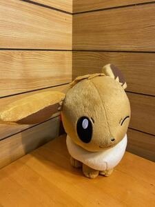 非売品！ポケットモンスター でっかいコロっとまんまるぬいぐるみ　あまえる　イーブイ