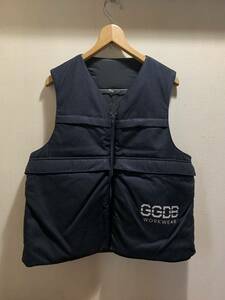 新品タグ付き セレブ御用達ブランド ゴールデングースGolden Goose 定価8万 ジレ 春 秋 フルジップ ブラック系 ハンティングベスト