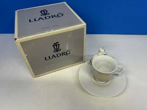 ★ソーサー カップ 洋食器 LLADRO リヤドロ 親子猫 1客 ティーカップ コーヒーカップ 箱付き