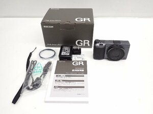 【良品】 RICOH リコー コンパクトデジタルカメラ GR DIGITAL IIIx MODEL：R05010 元箱/説明書/充電器付 ∩ 6E92C-1