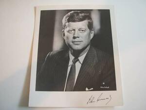 貴重★昭和レトロ★アメリカ大統領 John Kennedy ジョンＦケネディ 直筆サイン プロマイド写真★宇宙 戦争 ソ連 キューバ マフィア 暗殺