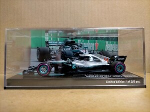 海外別注品 PMA 1/43 メルセデス AMG ペトロナス F1 W09 L.ハミルトン No.44 2018 メキシコGP ワールドチャンピオン 限定250台