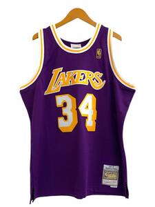 mitchell&ness (ミッチェルアンドネス) NBA LAKERS SWINGMAN JERSEY-SHAQUILLE O`NEAL レプリカ ユニフォーム XL パープル メンズ/004