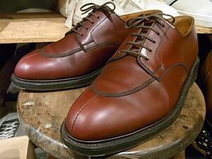 フランス製 J.M.WESTON スプリット トゥ ダービー ブラウン #598 SIZE 5.5 ジェイエム ウェストン レザー シューズ