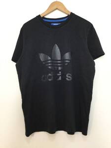 adidas アディダス トレフォイルロゴ ビックロゴ スポーツロゴ 半袖Tシャツ メンズL〜 【良品】