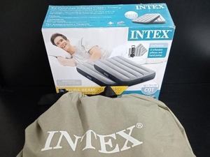 ジャンク INTEX クラシックダウニーセット エアベッド マクラ ポンプ