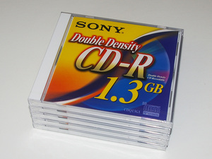 ■SONY Double Density CD-R 1.3G 5枚【未開封】DDCD-R 倍密度CD-R CDQ13G1
