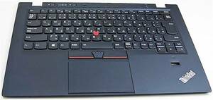 ▲Thinkpad X1 Carbon3代目用 キーボード +パームレスト+タッチパッドセット 04Y0817