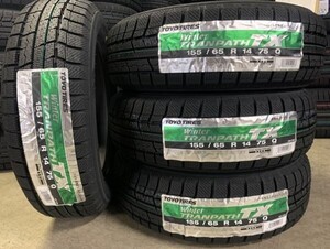 ②【送料税込み4本】 トーヨー TOYO Winter TRANPATH TX 155/65-14 ウィンター トランパスTX 新品 スタッドレス 155/65R14 冬用　個人宅OK