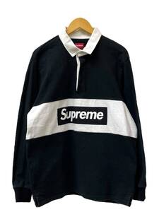 Supreme (シュプリーム) 15AW Team Rugby Box Logo L/S チームラグビー ボックスロゴ ロングスリーブ 長袖 ロンT XL ブラック メンズ/043