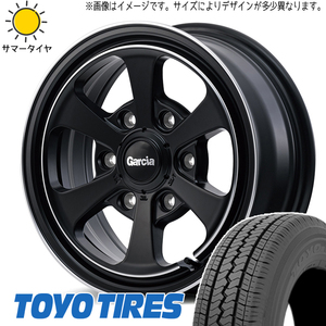 ハイゼットジャンボ 145/80R12 ホイールセット | トーヨー V02E & ガルシア ダラス6 12インチ 4穴100