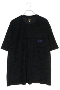 ニードルス Needles GL253 サイズ:XL パピヨンエンブロイダリーベロアTシャツ 中古 BS99