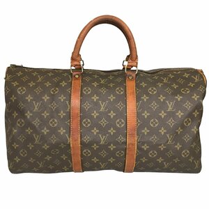 【1円～】ルイヴィトン LOUIS VUITTON バッグ ハンドバッグ ボストンバッグ キーポル50 モノグラム M41426 レザー ブラウン 中古